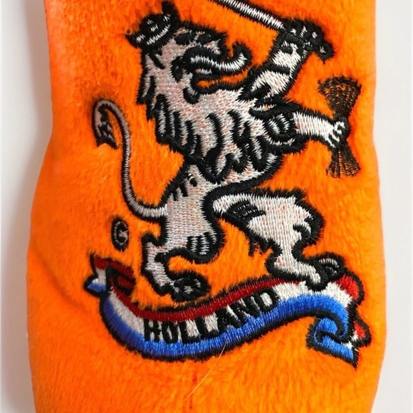 World of Clogs Dutch Clog Slippers in Orange Men’s Size 11.5 Holland Embroidery - Picture 6 of 9